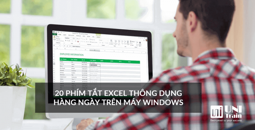 20 PHÍM TẮT EXCEL THÔNG DỤNG HÀNG NGÀY TRÊN MÁY WINDOWS