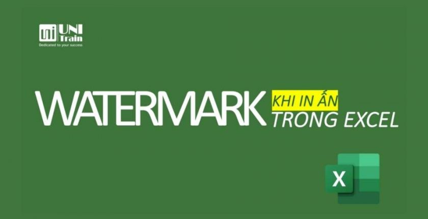 Watermark khi in ấn trong excel