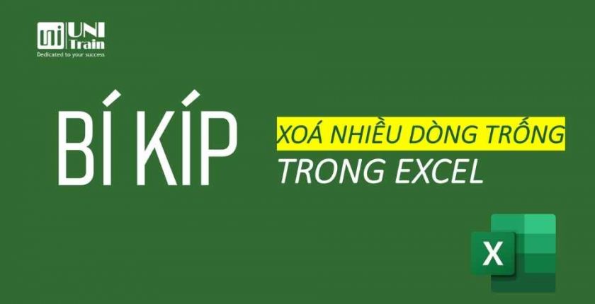 Bí kíp xoá nhiều dòng trống trong excel