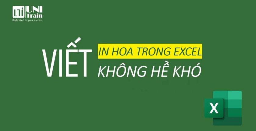 viết in hoa trong excel